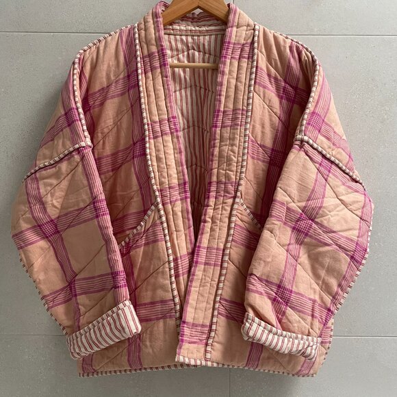 Blush Haven Quilted Coat S/M - Picture 3 of 6